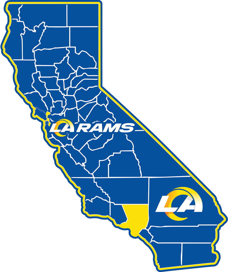 State Shape Wall Décor,, Los Angeles Rams,6ws3828