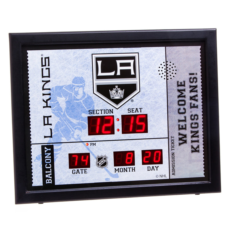 Bluetooth Scoreboard Wall Clock, Los Angeles Kings,7cl4362