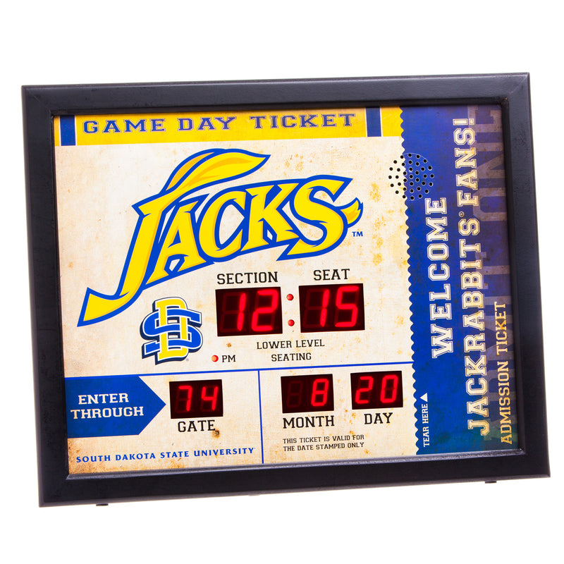 Bluetooth Scoreboard Wall Clock, South Dakota State University,7cl5015