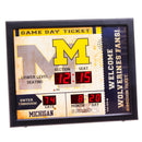 Bluetooth Scoreboard Wall Clock, University of Michigan,7cl920