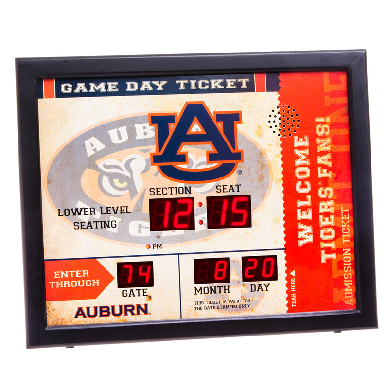 Bluetooth Scoreboard Wall Clock, Auburn,7cl928