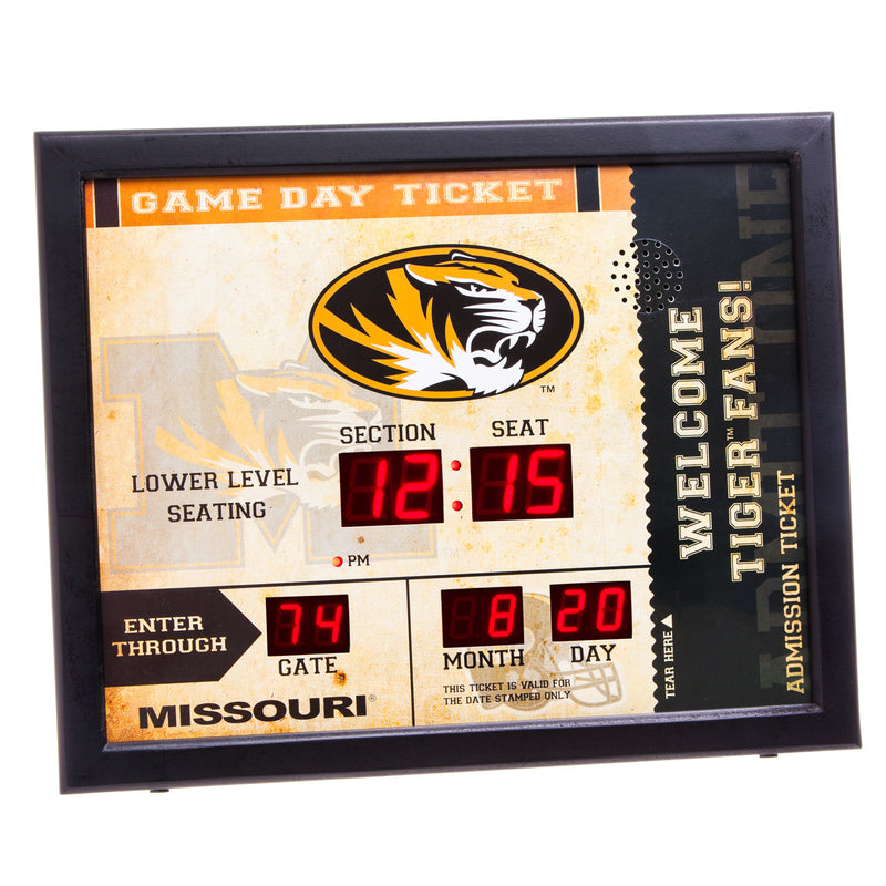 Bluetooth Scoreboard Wall Clock, Missouri,7cl930