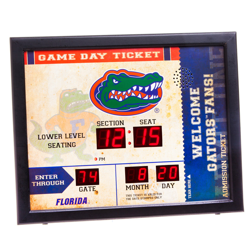 Bluetooth Scoreboard Wall Clock, Florida,7cl939