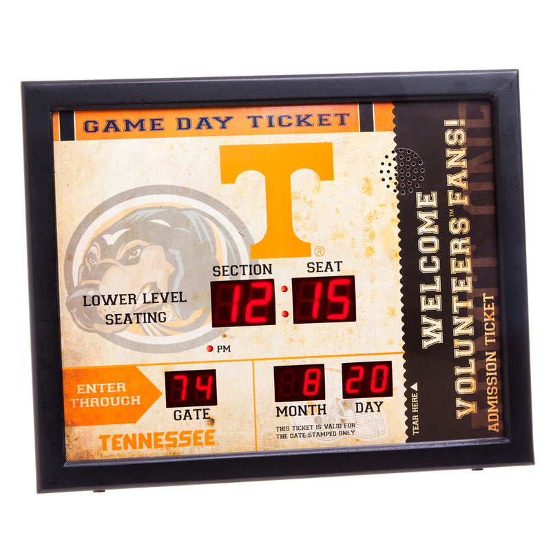 Bluetooth Scoreboard Wall Clock, Tennessee,7cl955