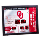 Bluetooth Scoreboard Wall Clock, Oklahoma,7cl974