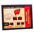 Bluetooth Scoreboard Wall Clock, Wisconsin,7cl984