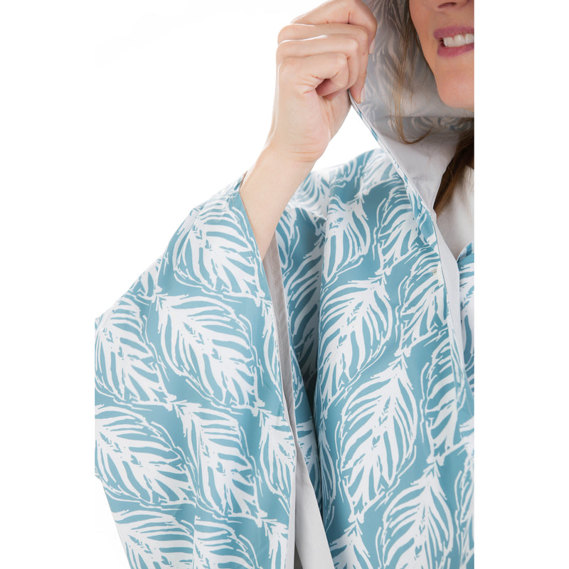 Botanical Reversible Rain Cape, 2 Asst, Green, Blue,7cwc462