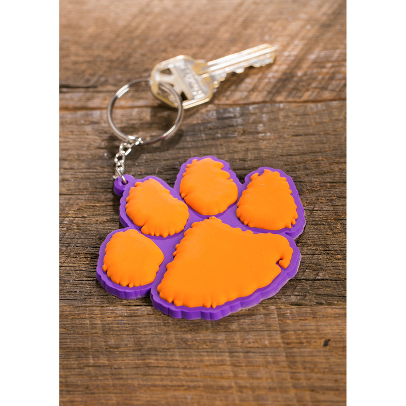 Clemson University, Rubber Keychain,7key912