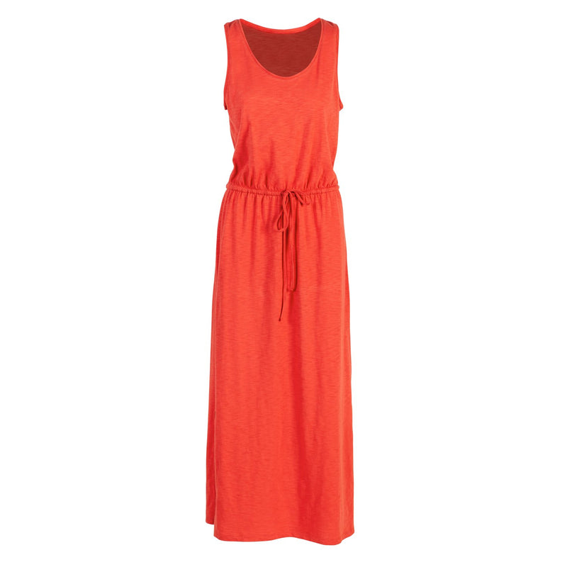 Sleeveless Jersey Dress, Coral,Sizes include 1S, 2M, 2L, 1 XL. Dress length is 40",7tun252