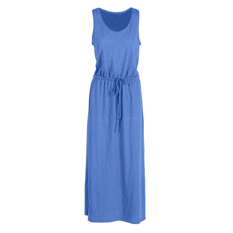 Sleeveless Jersey Dress, Blue,Sizes include 1S, 2M, 2L, 1 XL. Dress length is 40",7tun255