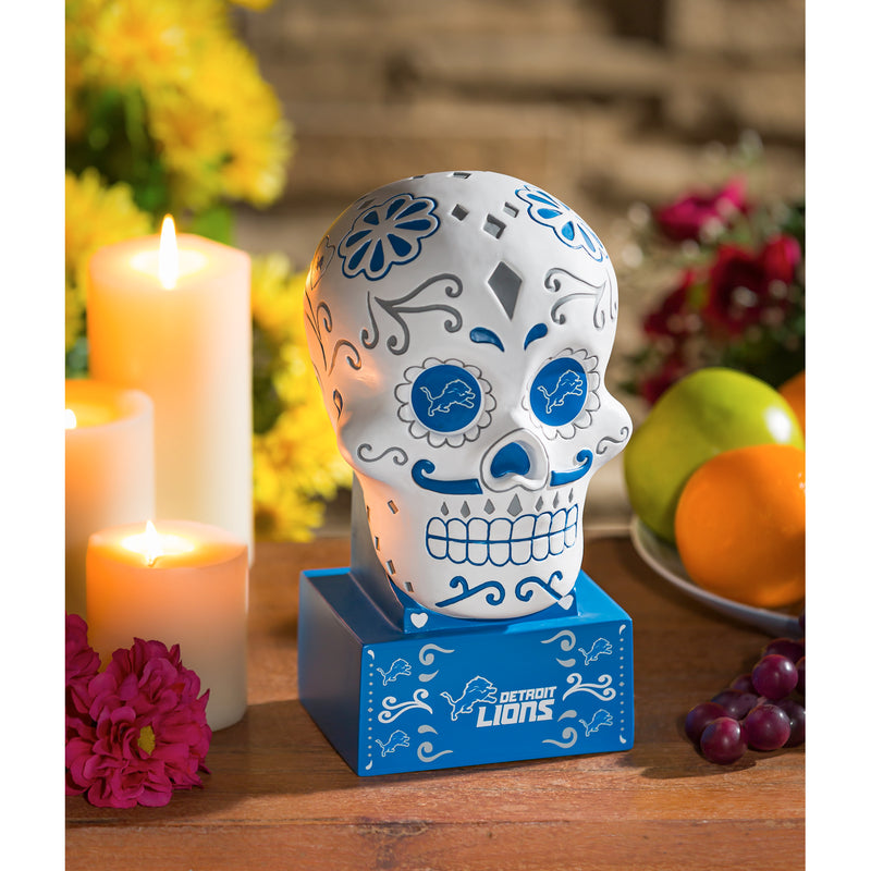 Detroit Lions, Sugar Skull Statue,843810sk