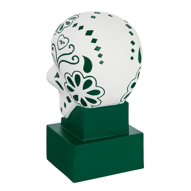 New York Jets, Sugar Skull Statue,843821sk