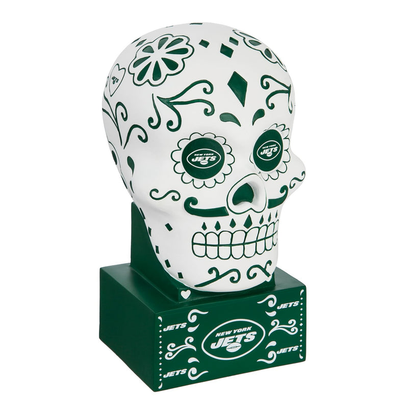 New York Jets, Sugar Skull Statue,843821sk