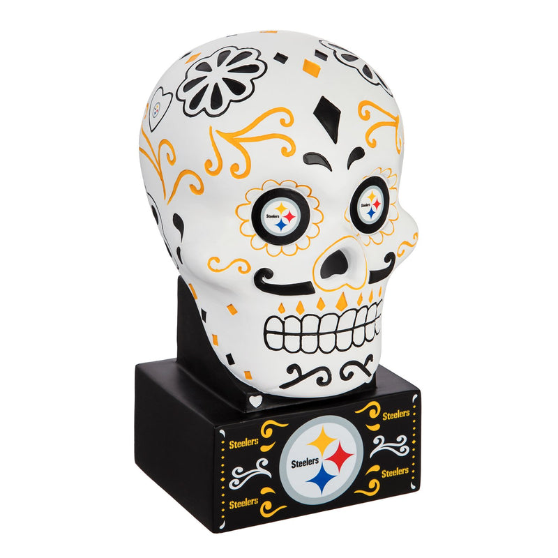 Pittsburgh Steelers, Sugar Skull Statue,843824sk