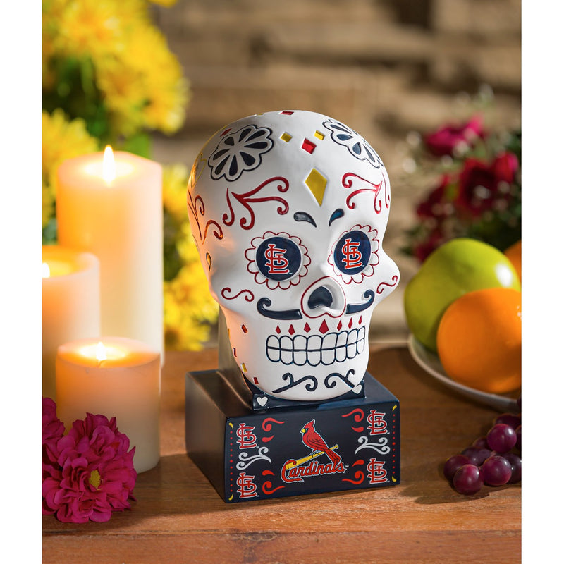 St Louis Cardinals, Sugar Skull Statue,844225sk