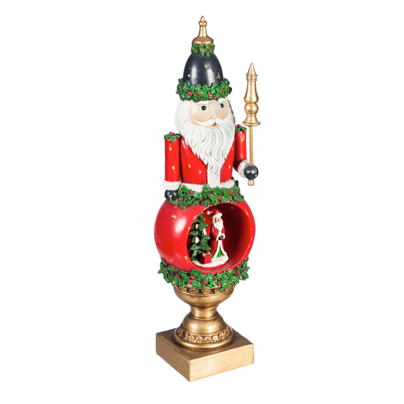 17"H Nutcracker w/ Scene Battery Operated LED Statuary, 3 ASST,84g2381