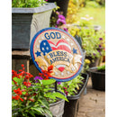 10" Garden Stone, God Bless America,84g3314