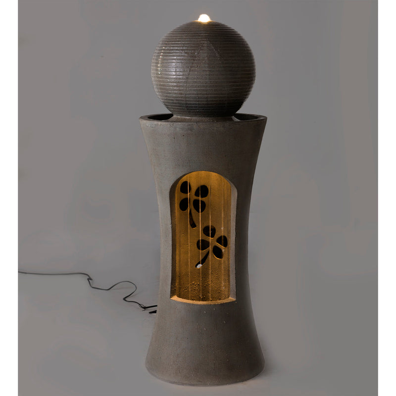 Pillar and Sphere Lighted Fountain,84g3430