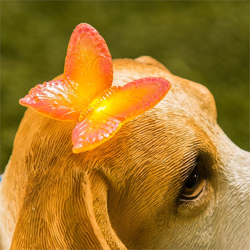 Beagle with Butterfly, 9.84"x6.89"x12.99"inches