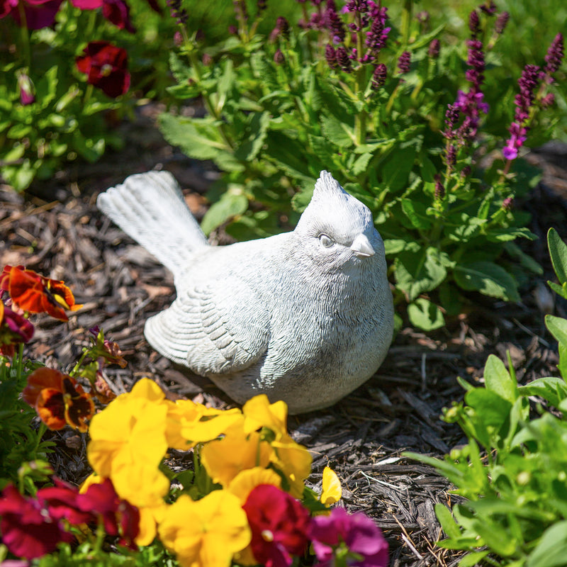 8.5" Cardinal Garden Statuary, 8.46"x7.48"x6.5"inches