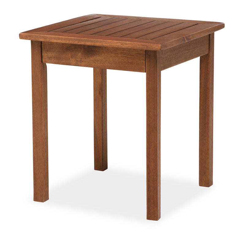 Eucalyptus Wood Side Table, Lancaster Outdoor Furniture Collection - Natural,8f00275