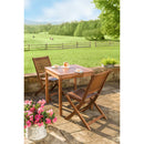 Eucalyptus Wood Outdoor Square Bistro Table,8f00306