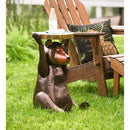 Handcrafted Metal Bear Side Table - Bronze,8f00421
