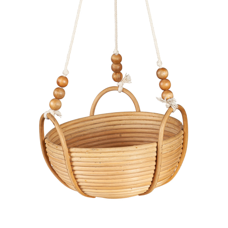 Rattan Hanging Basket Planter,8f062