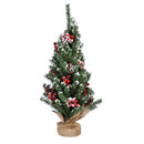 24'' Snow and Berry Covered Tree Table Decor,8flp131