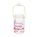 Glass Mason Jar w/ String Lights, Imagine Create Inspire,8led133b