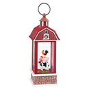 LED Spinning Water Barn Lantern, 2 Asst,8led458