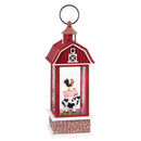 LED Spinning Water Barn Lantern, 2 Asst,8led458