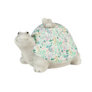 Ceramic Turtle with Floral Cadence Shell Tabletop Decoration,8tac083