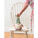 Gnome with Green Floral Hat and Pink Body Table Decor,8tan112