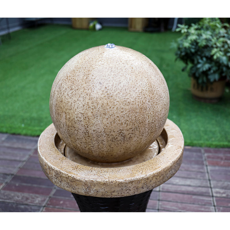 Outdoor Statement Fountain with Standing Base,8taw366