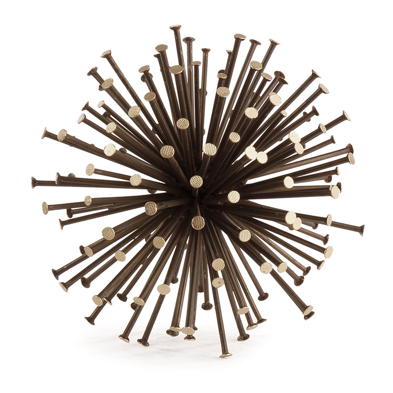 Napa Home Garden, RUSTIC NAIL STARBURST ORB 8.5",dv209