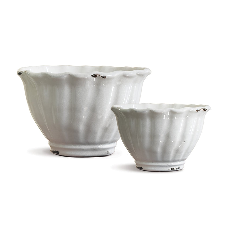 Napa Home Garden, TUSCANY FACETED CACHEPOTS ,SET OF 2,f5044