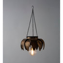Antiqued Metal Hanging Indoor/Outdoor Flower Light - Daisy,7"x7"x14.96"inches