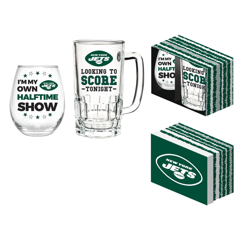 New York Jets, Stemless 17OZ Wine & Beer 16 OZ  Gift Set,p3843821