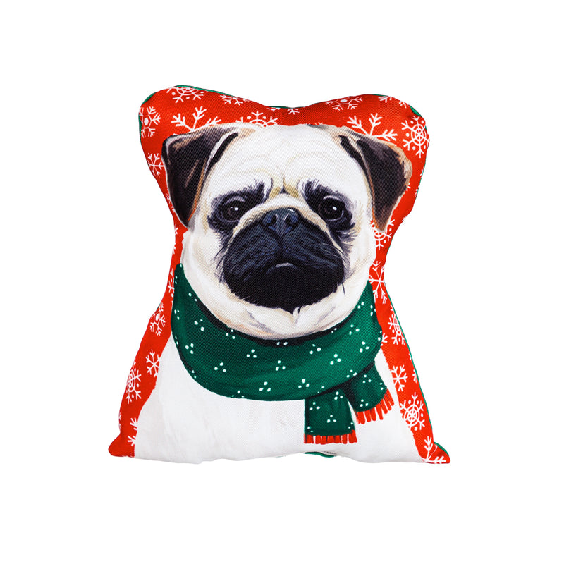 Holiday Dog Mini Pillows, including 6 styles, 3 of each, Unit Price $4.5,p3916