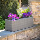 3 Divider Resin Planter with 3 Plastic Pot,pha004