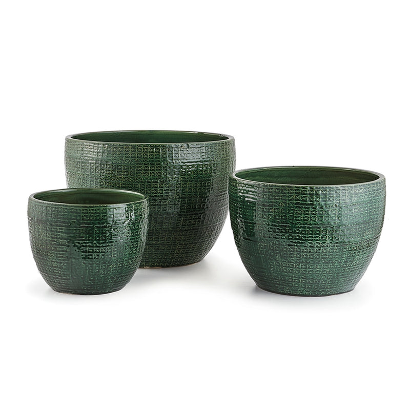 Napa Home Garden, SHAWNA POTS ,SET OF 3 GREEN,sr245gr