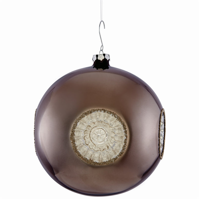 Napa Home Garden, GLASS REFLECTOR BALL 6" ORNAMENT,z4115sm