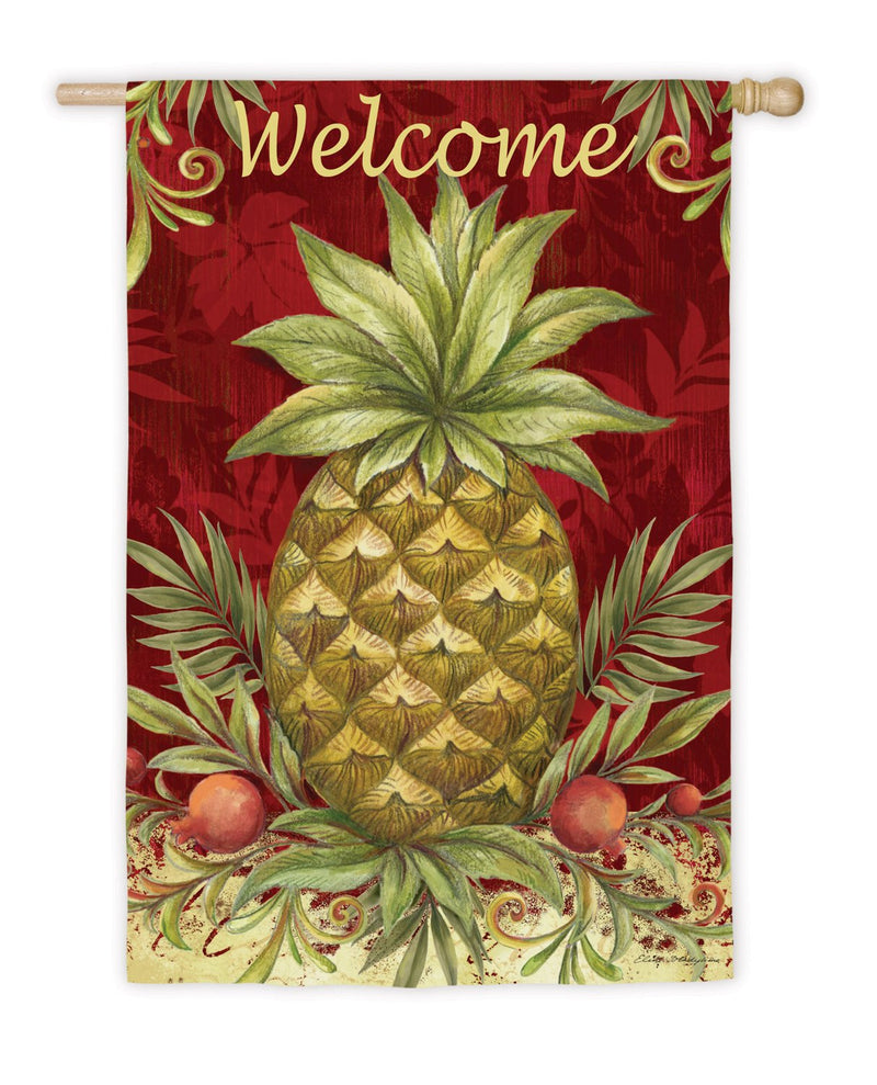 Welcome Pineapple Regular Sub Suede Flag,zthd13s3557